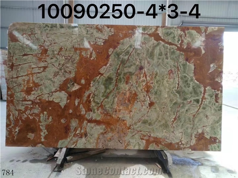 Multicolor Ancient Green Onyx Onice Verde Scuro