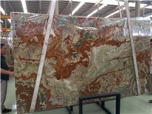 Multicolor Ancient Green Onyx Onice Verde Scuro