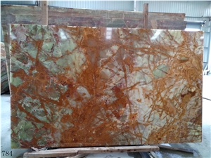 Multicolor Ancient Green Onyx Onice Verde Scuro