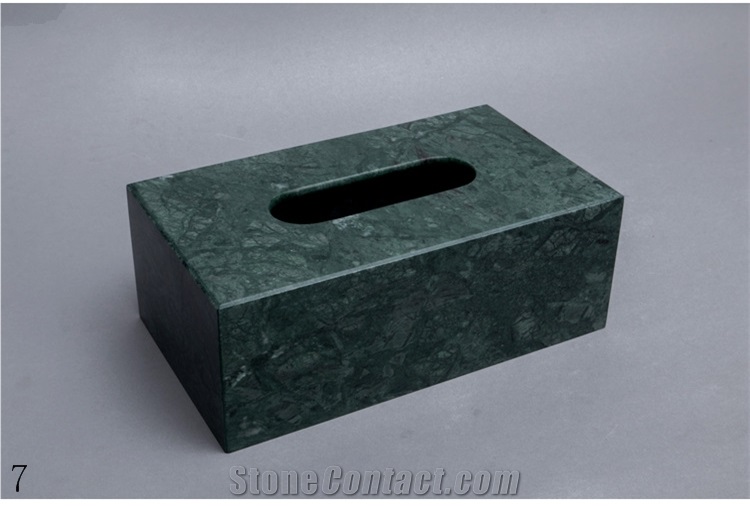 Natrual Marble Stone Tissue Paper Box