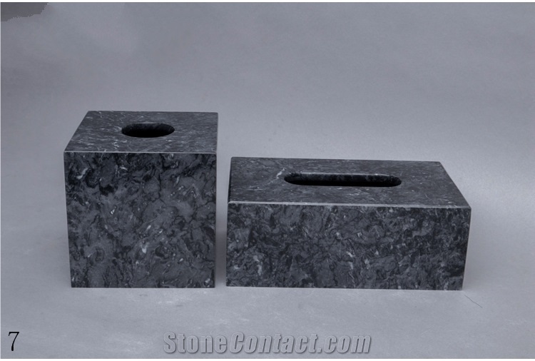 Natrual Marble Stone Tissue Paper Box