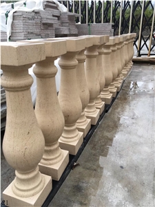Natural Sandstone Balustrade Handrail Staircase