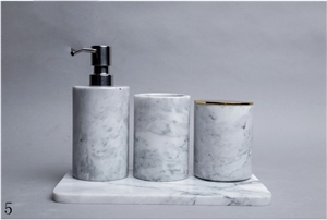 Natural Stone White Marble Tray Dish Plate Artware