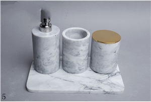 Natural Stone White Marble Tray Dish Plate Artware