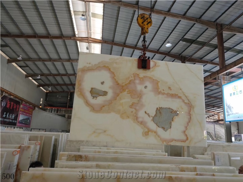 Onice Bianco Iran White Onyx Slab Wall Tile Floor