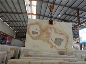 Onice Bianco Iran White Onyx Slab Wall Tile Floor