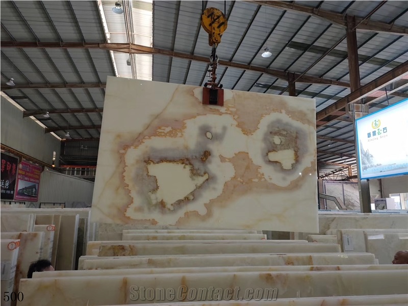Onice Bianco Iran White Onyx Slab Wall Tile Floor