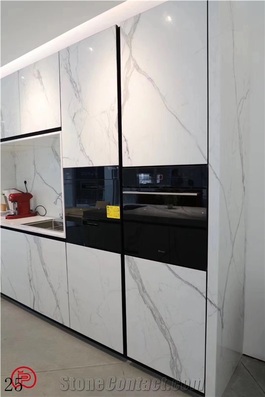 Statuary White Marble Kitchen Worktop Countertop
