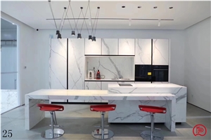 Statuary White Marble Kitchen Worktop Countertop