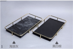 Stone Rectangle Marble Storage Plate Dish Saucer