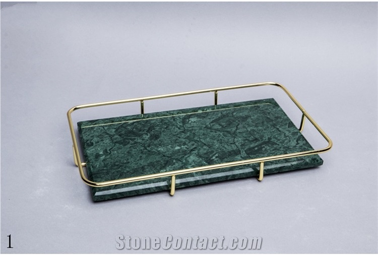Stone Rectangle Marble Storage Plate Dish Saucer