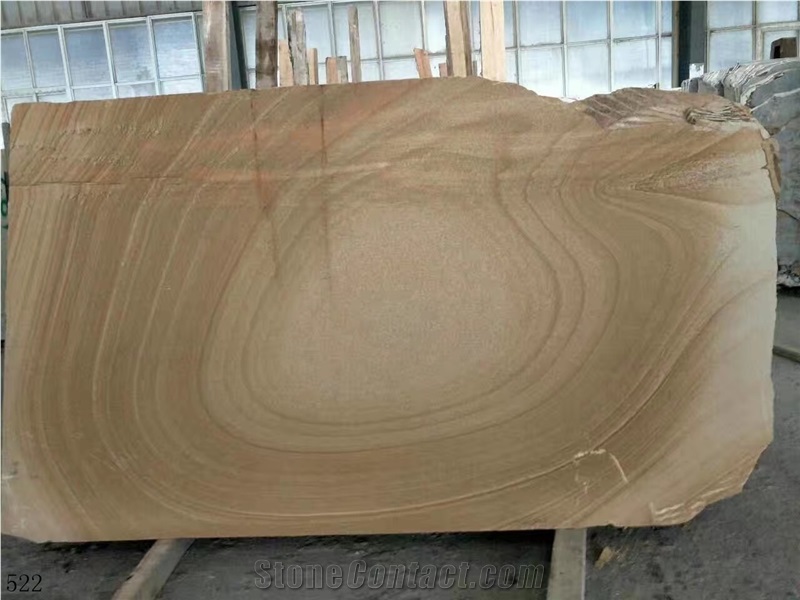 Utopia Marble Wood Grain Brown Beige Slab Tile