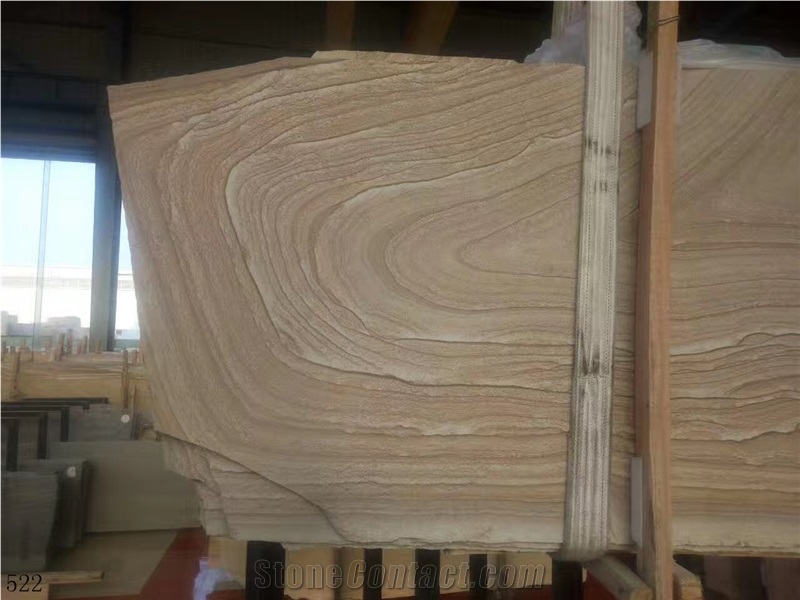 Utopia Marble Wood Grain Brown Beige Slab Tile
