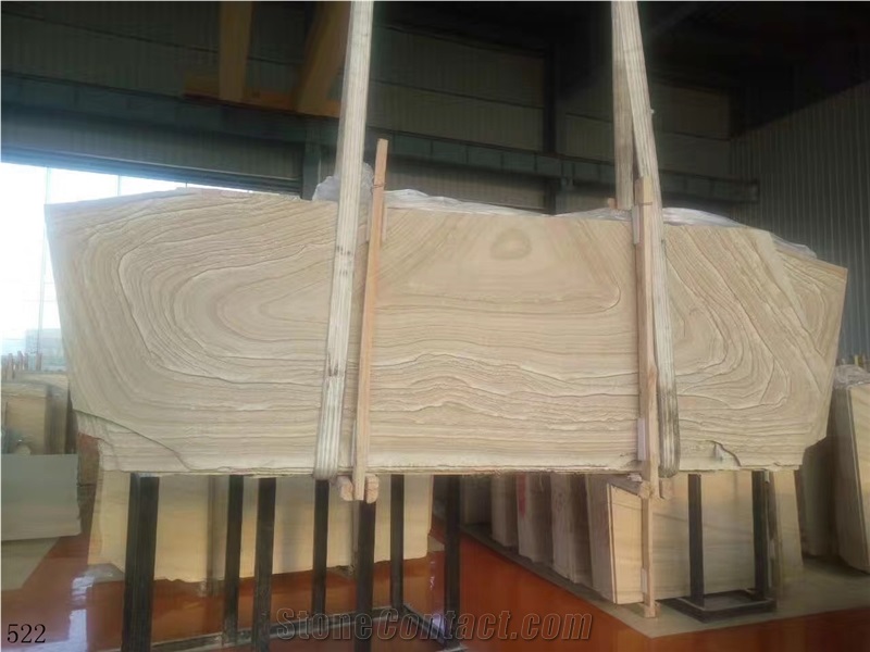 Utopia Marble Wood Grain Brown Beige Slab Tile