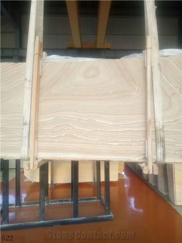 Utopia Marble Wood Grain Brown Beige Slab Tile