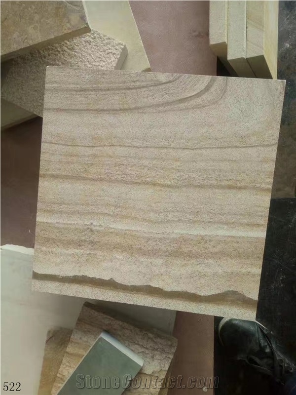 Utopia Marble Wood Grain Brown Beige Slab Tile