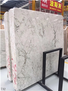 Venato Fantastico Arni Italy White Marble Slab