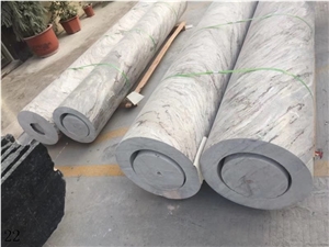 White Marble Natural Stone Column Pillar Pilaster