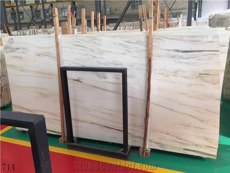 White Wood Jade Marble Carraso Wooden Grain Slab