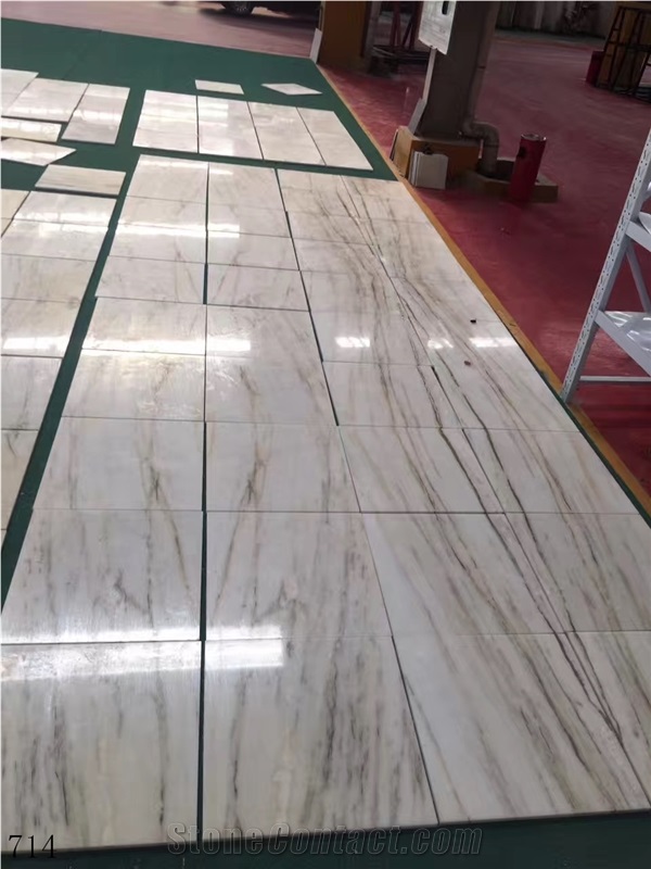 White Wood Jade Marble Carraso Wooden Grain Slab