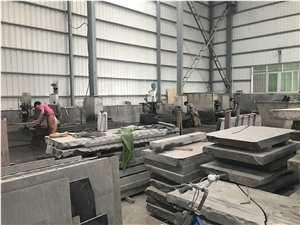 China Black Mongolia Black Basalt Slabs Flooring