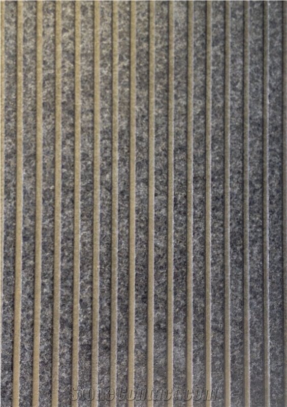 Fuding Black G684 Basalt Slabs Flamed Flooring