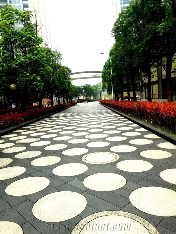 Fuding Black G684 Basalt Slabs Flamed Flooring
