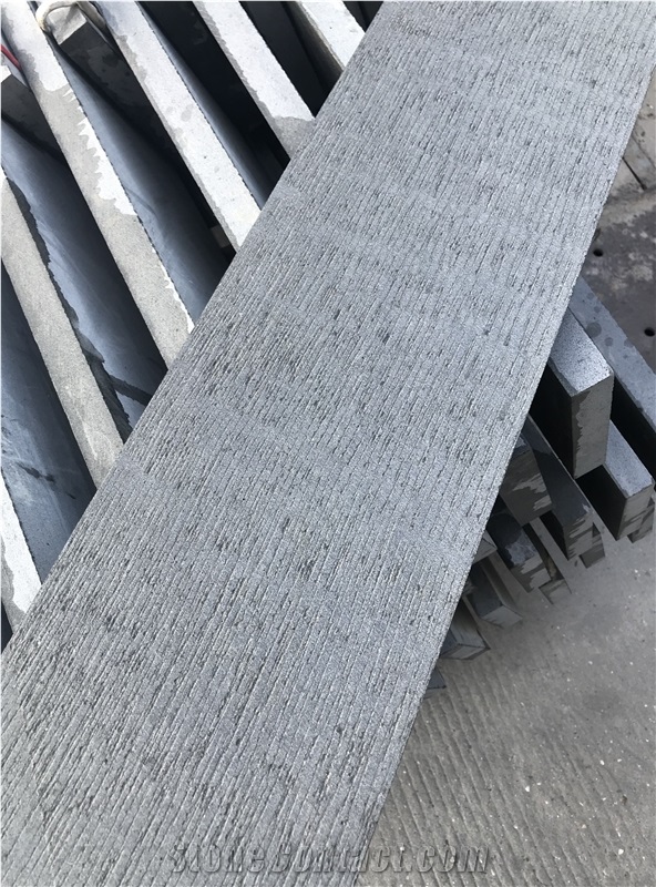 Vietnam Black Basalt Slabs & Tiles Chiseled
