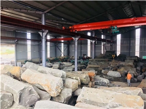 Vietnam Black Basalt Slabs & Tiles Chiseled