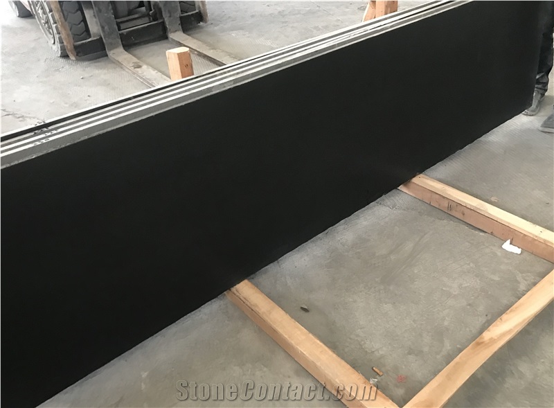 Vietnam Black Basalt Slabs & Tiles Flooring Honed