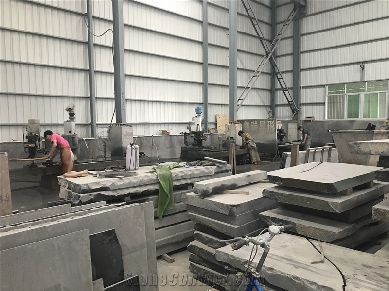 Vietnam Black Basalt Slabs & Tiles Flooring Honed