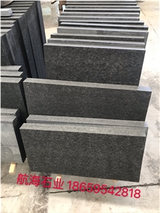 Vietnam Black Basalt Slabs & Tiles Water Jet Floor