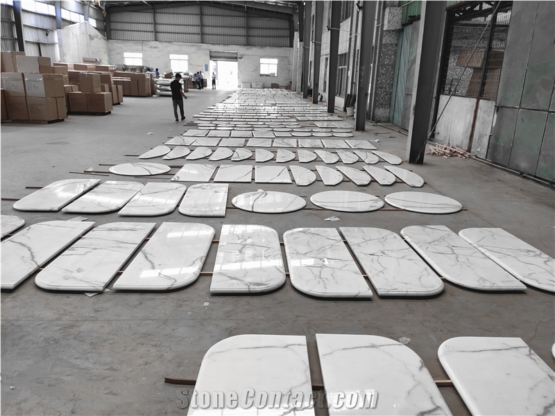 Italy Calcatta Marble Tops for Hotel Lisboa Macau