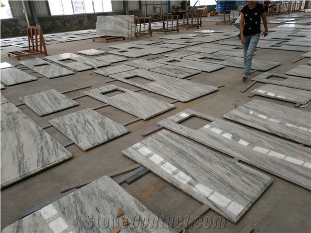 New Quarry River Valley White Granite Countertops