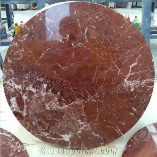 Rosa Levanto Red Marble Lightweight Coffee Table