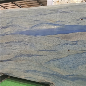 Azul Macaubas Quartzite Slab Large Size Blue Stone
