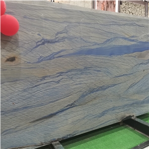 Azul Macaubas Quartzite Slab Large Size Blue Stone
