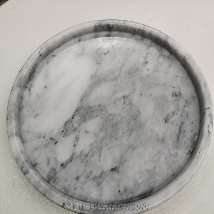 Lower Price White Marble Stone Bathroom Set