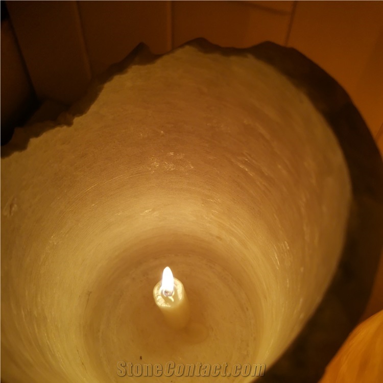 Natural Onyx Candle Lamp Tubes for Indoor Decor
