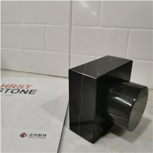 New Black Marble Watch Holder Stone Craft Design