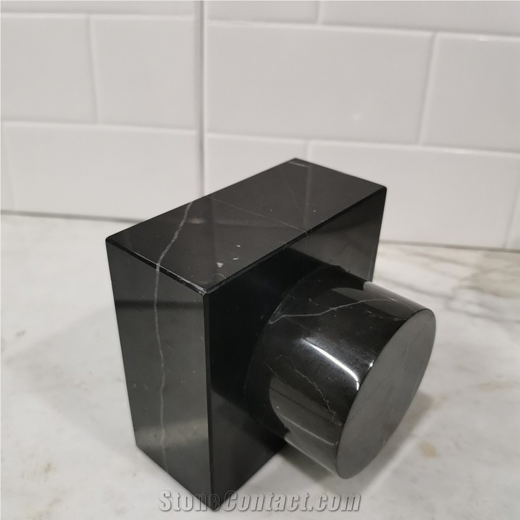 New Black Marble Watch Holder Stone Craft Design