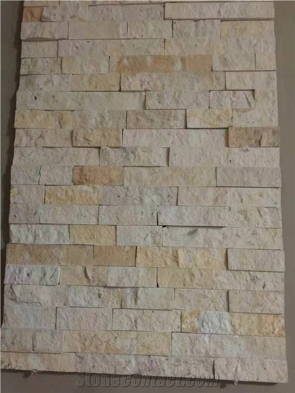 Beige Limestone Cultured Stone Splicing Stone