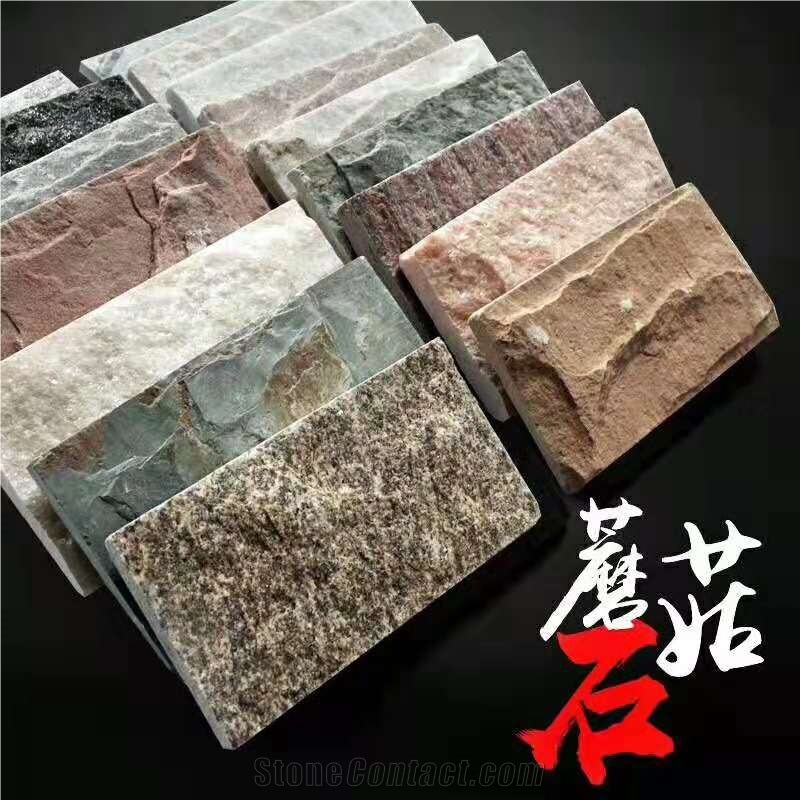 Beige White Mushroom Stone Quartzite Stone