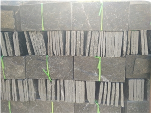 Black Quartzite Mushroom Stone Outer Wall Stone