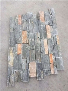 Black Quartzite Side Stick Stagger Culture Stone