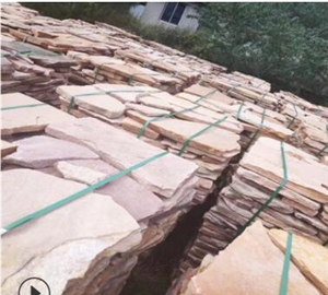 China Pink Loose Stone Random Flagstones