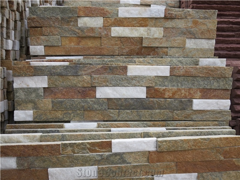 External Tile Multicolor Cultured Stone Splicing