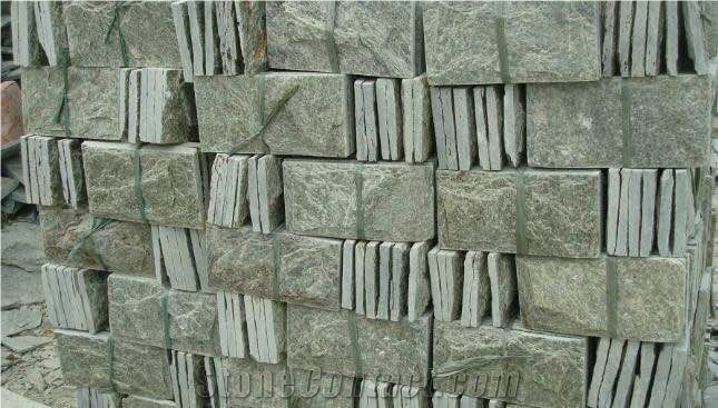 Green Slate Mushroom Stone Exterior Wall Stone