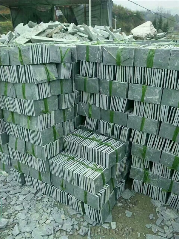 Green Wall Stone Mushroom Stone Pavement Stone