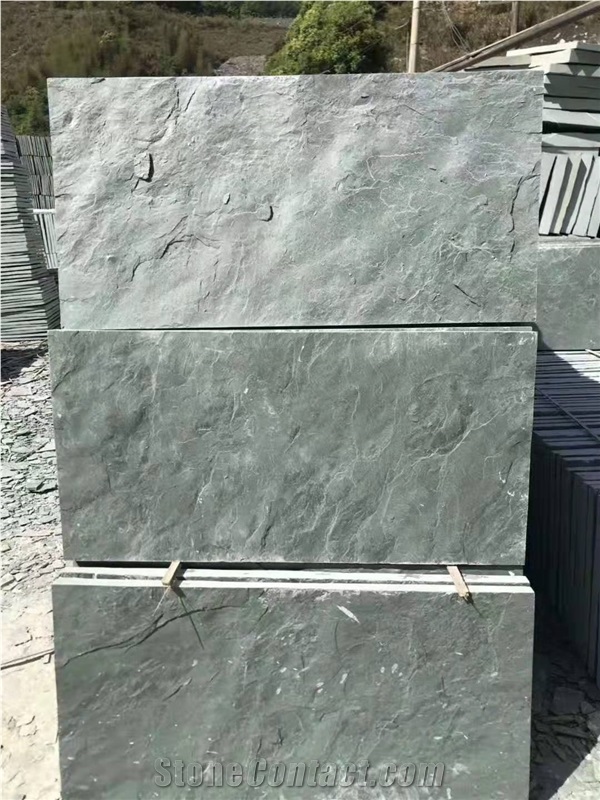 Green Wall Stone Mushroom Stone Pavement Stone